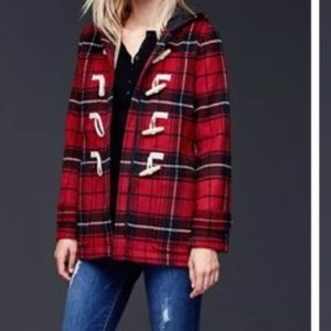 GAP ❤️ | Tartan plaid wool coat
